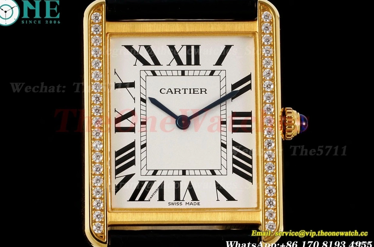 White LE YG 27.4mm AF Quartz Dia Dial Tank Solo 0203